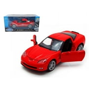 2007 Chevrolet Corvette C6 Z06 Yellow 1/24 Diecast