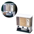 thumbnail image 4 of Distributeur de Riz 11 lbs Conteneur de Stockage de Nourriture Sèche pour Garde-Manger pour Soja Bleu, 4 of 10