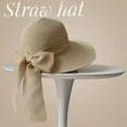 thumbnail image 6 of SikaFu Fashion Fisherman's Silk Scarf Hat Women's Bows Bow Sun Sunscat Hat Summer Versatile Ultraviolet Sun Hat, 6 of 9
