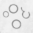 thumbnail image 2 of Luxe Modz Belly Button Ring Titanium or Surgical Steel Hoop clicker Piercing Jewelry, 2 of 8