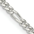 thumbnail image 1 of Sterling Silver 2.85mm Figaro Chain (36 X 2.85) Made In India qfg080-36, 1 of 5
