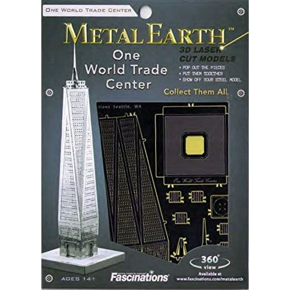 MMS024 - ONE WORLD TRADE CENTER METAL EARTH 3D LASER CUT MODEL