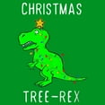 thumbnail image 2 of Boy's Lost Gods Christmas Tree-Rex  Graphic Tee Kelly Green X Large, 2 of 4