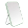 thumbnail image 1 of YEAKE Espejo de maquillaje de tocador de mesa, espejo plegable portátil de 8 pulgadas con soporte de metal, rotación ajustable de 90 grados, espejo de maquillaje para colgar en el baño para afeitarse, 1 of 4