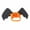 Orange&Black, variant on Pet Cat Bat Wings for Halloween Party Decoration, Puppy Collar Leads Cosplay Bat Costume,Cute Puppy Cat Dress Up Accessories(S,Purple)