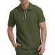 thumbnail image 1 of Blusas y camisas de manga larga con cuello en V para hombre, estilo casual, liso, clásico, sin capucha, de manga larga, con cuello vuelto, camisa a cuadros, abrigo de poliéster para hombre, 1 of 8