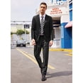 thumbnail image 3 of COOFANDY Men's 2 Piece Suits Classic Fit 2 Button Dress Suits Tuxedo Jacket Blazer Suit for Wedding Dinner Prom, 3 of 15