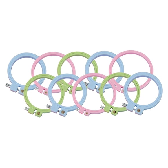 10 aros de bordado redondos, portátiles, duraderos y reutilizables para de , ideales para proyectos de bordado y costura.
