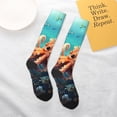 thumbnail image 5 of Salouo Underwater Plant Octopus Print Women's Men's Ankle Socks 1-pack Casual Athletic Socks for Unisex Adult Moisture-Wicking Socks for Daily Wear/Running/Sport, 5 of 8