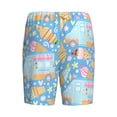 thumbnail image 5 of Gaeub Icecream Truck Printed Men's Short Pajama Pants, Lightweight Lounge & Sleep Bottoms Keep You Cool - X-Large, 5 of 9