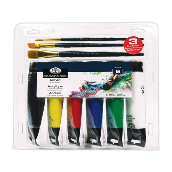 Royal & Langnickel Essentials Acrylic Paint 120ml-6/Pkg
