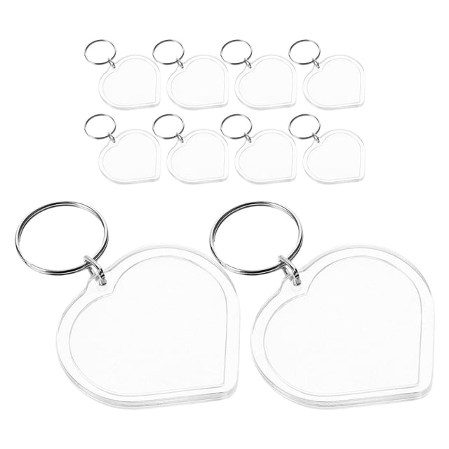 TABLETREANDS 10Ud Llavero Marco Para Foto De Acrílico Transparente Ideal Para Detalles Y