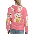 thumbnail image 7 of Sikiie Cute Cat Women's Casual Hoodies Long Sleeve Lightweight Pullover Tops Loose Sweatshirt-Small, 7 of 7