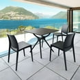 thumbnail image 5 of Pemberly Row Contemporary 31" Square Dining Table in Black, 5 of 8