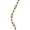 Green, Brass, White, and Orange, variant on Crystal Lane DIY Assorted Glass Ceramic Metal Pumpkin Patch 7" Designer Bead Strand