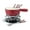Cherry Red, variant on Swissmar Lugano 9 Piece Cast Iron Fondue Set, Metallic Black
