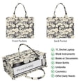 thumbnail image 2 of Large Capacity Tote Bag,Pioneer Flower Floral Print Pattern Handbag Fashion Luxury Tote Bag,15.7"x13"x 5.1" Inches,Laptop Compatible, 2 of 6