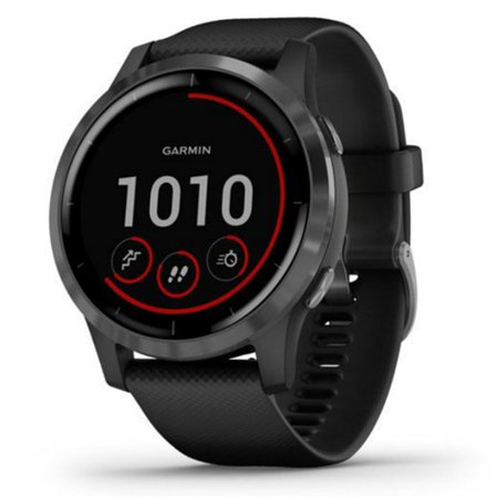 Refurbished Garmin vivoactive 4 Black with Slate Hardware Multisport GPS Watch, Built-in GPS