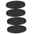 thumbnail image 5 of DINHEAROM 4Pcs Coasters for Families Heat Insulation and Black PVC Round, 5 of 8