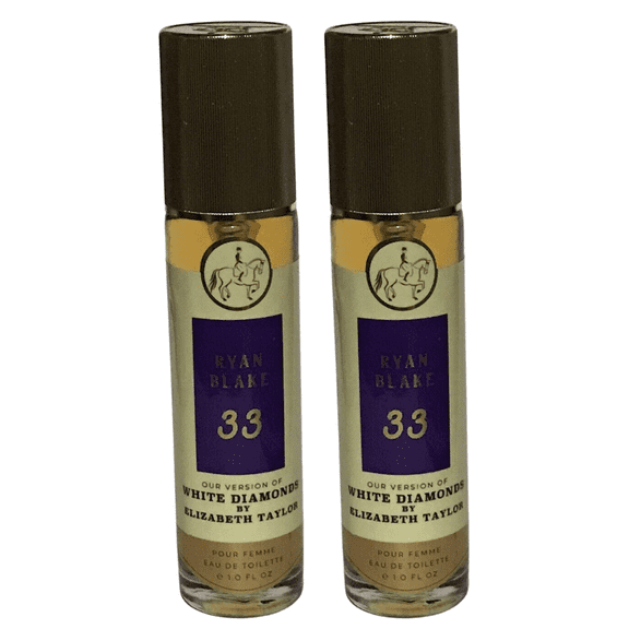 Ryan Blake 33 White Diamonds By Elizabeth Taylor Pour Femme Eau De Toilette 1oz (Pack of 2)