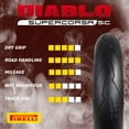 thumbnail image 3 of Pirelli Diablo Supercorsa V3 200/55ZR17 Rear Motorcycle Tire with Keychain, 3 of 5