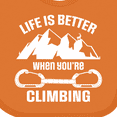thumbnail image 4 of Inktastic Rock Climbing Mountains Boys or Girls Baby Bib, 4 of 4