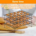 thumbnail image 4 of 3Pcs Cooling Rack Collapsible Baking Cooling Rack Stackable Iron Cooling Rack Non-Stick Cookie Cooling Rack Space Saving Cooling Rack for Cookies Cupcakes Pies Baking, 4 of 7