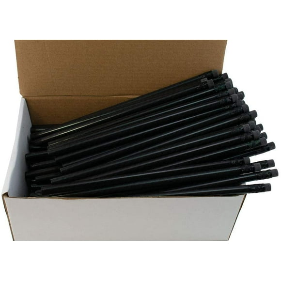 Crayons en Feuille de Fibre de Carbone (numéro 2hb graphite) (effaceurs sans latex) (144 Crayons dans une Boîte)