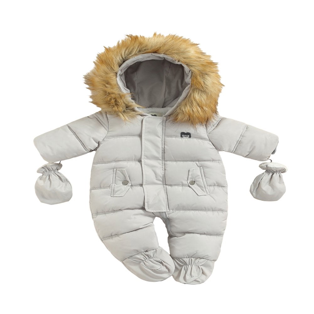 Combinaison De Neige Pour Bébé Garçon/fille Avec Capuche Et Gants Intégrés - Taille 56 à 92, Chaud Et Coupe-vent