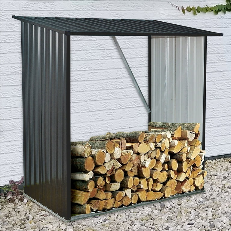Hanover Indoor or Outdoor Firewood Rack | Open Woodshed Hanover Indoor or Outdoor Firewood Rack | Open Woodshed