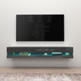 thumbnail image 3 of Meble Furniture & Rugs Vigo 180 Wall-mount Floating 71-inch TV Stand Gray, 3 of 5