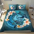 thumbnail image 4 of Juego de Funda Nórdica Polinesia - Samoa Bedding Set Blue Plumeria Animal Tattoo, 4 of 6