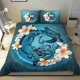 thumbnail image 4 of Juego de Funda Nórdica Polinesia - Samoa Bedding Set Blue Plumeria Animal Tattoo, 4 of 6