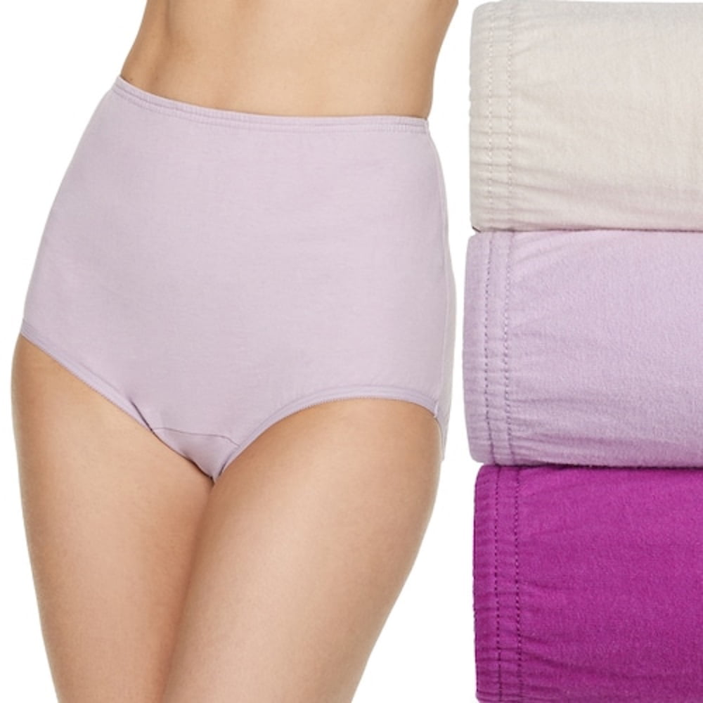 Vanity Fair Womens Perfectly Yours Cotton Brief 3 Pack Style 15320 