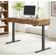 thumbnail image 2 of Modern Electric Sit/Stand Desk Height Adjustable Wood Table Rich Medium Brown, 2 of 9