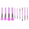 thumbnail image 4 of Juego de brochas de maquillaje para principiantes Nikou color morado, 4 of 15