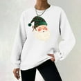 thumbnail image 5 of Women's Fashion Loose Casual Christmas Printed Round Neck Long Sleeve Hoodless Sweatshirt, 5 of 6