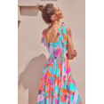 thumbnail image 4 of 2024 Women's Summer Boho Spaghetti Strap A Line Beach Long Maxi Dress, 4 of 5