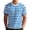 Royal Blue, variant on longantii Mens Short Sleeve T-Shirts Striped Casual Crewneck Basic Shirt Color Block Stretch Summer Beach Tees