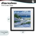 thumbnail image 4 of Stupell Industries Rustic Lodge Crooked Island Dunes & Sailboats Black Framed Print Under Glass, 13 x 13, by Paul Brent, 4 of 8