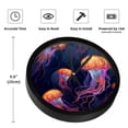 thumbnail image 3 of Jellyfish 9.8 Inch Silent Wall Clock, Round Digital Battery Operated Clock, Easy-to-Read Wall Clock for Bedroom Living Room Kitchen Bathroom Decoration, 3 of 6