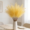 thumbnail image 4 of RYDCOT 1Pcs Colorful Faux Pampas Grass, Fluffy Artificial Bulrush Branches Boho Decor, Filler Tall Pampas Grass Reed Fluffy Stems for Living Room Wedding Decoration, 4 of 6