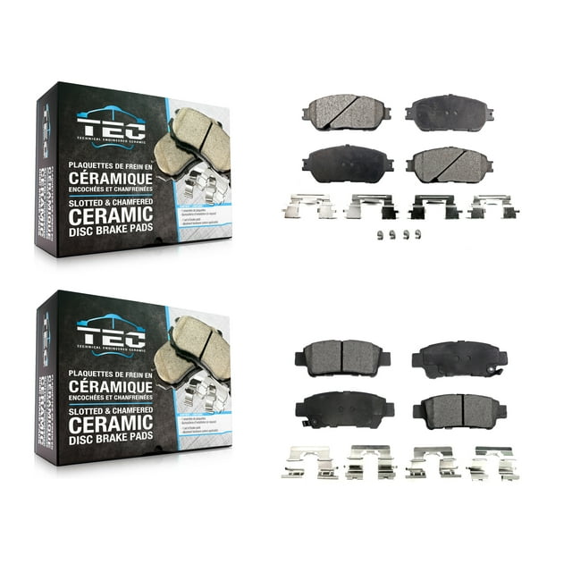 TEC Front Rear Ceramic Brake Pads Kit for Car 2004-2010 Toyota Sienna KTC-100459