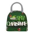 thumbnail image 1 of Balery Merry Christmas Bolsa de Almuerzo para Mujeres, Caja de Almuerzo, Bolsa de Almuerzo Pequeña Impermeable, Tote de Almuerzo Reutilizable con Gran Capacidad, 1 of 6