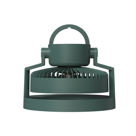 

Portable Small Table Fan with Night Light Quiet Electric Fan for Bedroom Green