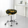 thumbnail image 7 of Kll Sunflowers Round Bar Chair Cushion Cover 14 Inch,Bar Stool Protector With Elastic, Soft Washable, 7 of 7