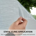 thumbnail image 5 of VELIMAX Frosted Window Privacy Film Non Adhesive Window Cover Removable Window Cling Clear Water Privay Film for Glass UV Blocking 35.4x78.7 inches, 5 of 7