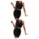 thumbnail image 4 of Conjunto de chaleco y minifalda de cintura alta Qarigey negro L 2piezas, 4 of 6