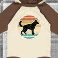 thumbnail image 4 of Inktastic German Shepherd Silhouette Vintage Retro Boys or Girls Long Sleeve Baby Bodysuit, 4 of 5
