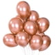 thumbnail image 1 of Xiao Hua Globos metálicos cobrizos de 10 pulgadas, 60 unidades, globos cromados de látex para fiestas, para baby shower, bautizos, cumpleaños y decoraciones para fiestas., 1 of 4